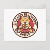 Carte Postale Ramen Cat  (Devant)
