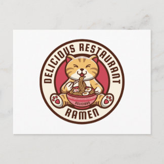 Carte Postale Ramen Cat