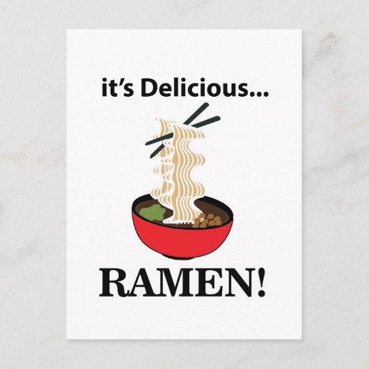 Carte Postale Ramen C'est délicieux Ramen (Devant)