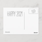 Carte Postale Ramenez l'étincelle - Bokeh rose Nouvel An (Dos)