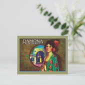 Carte Postale Ramona Memories Vintage Étiquette (Debout devant)
