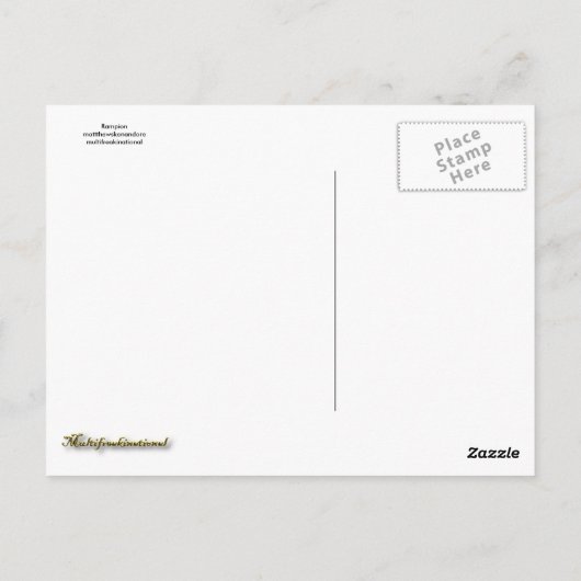 Carte Postale Rampion (Dos)