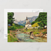 Carte Postale Ramsau, Alpes bavaroises (Devant / Derrière)