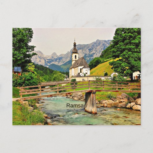 Carte Postale Ramsau, Alpes bavaroises (Devant)