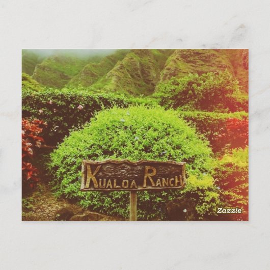 Carte Postale Ranch Kualoa (Dos)