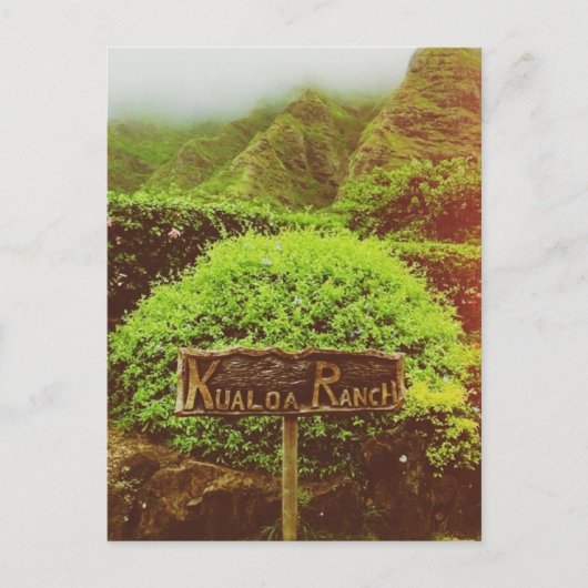 Carte Postale Ranch Kualoa (Devant)