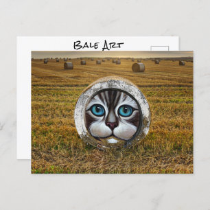 Carte Postale Ranchers d'art à balles rondes Agriculteurs Hay Fi