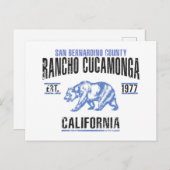 Carte Postale Rancho Cucamonga (Devant / Derrière)