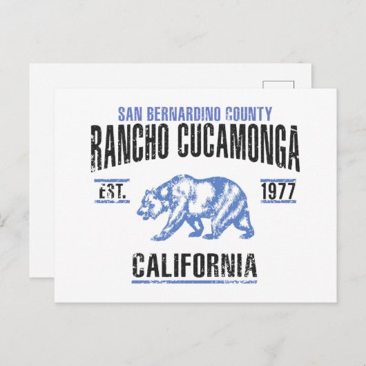 Carte Postale Rancho Cucamonga (Devant / Derrière)