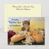 Carte postale Random Act - Ballerina Cat (Devant / Derrière)
