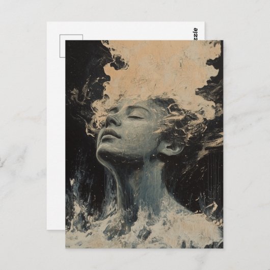 Carte Postale Random Art Mon Chat Fabriqué (Devant / Derrière)