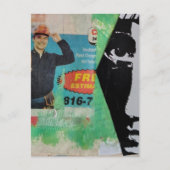 Carte Postale Random Collage Working Man and a Face (Devant)