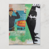 Carte Postale Random Collage Working Man and a Face (Devant)