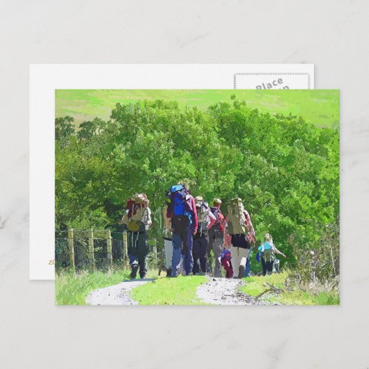 CARTE POSTALE RANDONNÉE (Devant / Derrière)