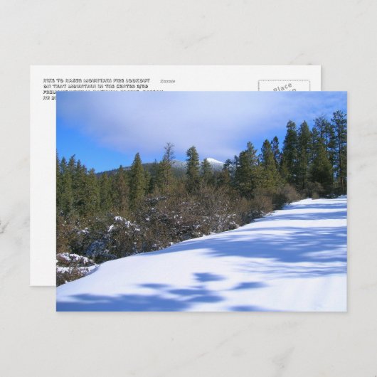 Carte Postale Randonnée à Hager Mountain Fire Loout (Devant / Derrière)