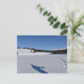 Carte Postale Randonnée à neige dans le parc national Yellowston (Debout devant)