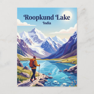 Carte Postale Randonnée au lac Roopkund en Inde