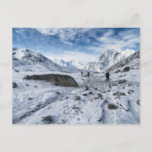 Carte Postale Randonnée dans les montagnes de neige et d'Icy (Hi