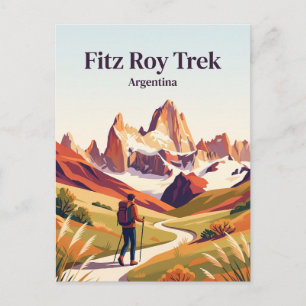 Carte Postale Randonnée Fitz Roy El Chaltén Argentine