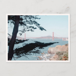 Carte Postale Randonnée Lands End Falaise Sea Golden Gate Bridge