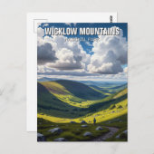 Carte Postale Randonnée pédestre dans le parc national de Wicklo (Devant / Derrière)