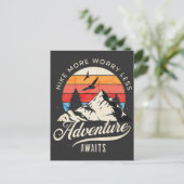 Carte Postale Randonnée Plus Inquiète Moins, Randonnée Aventure (Debout devant)