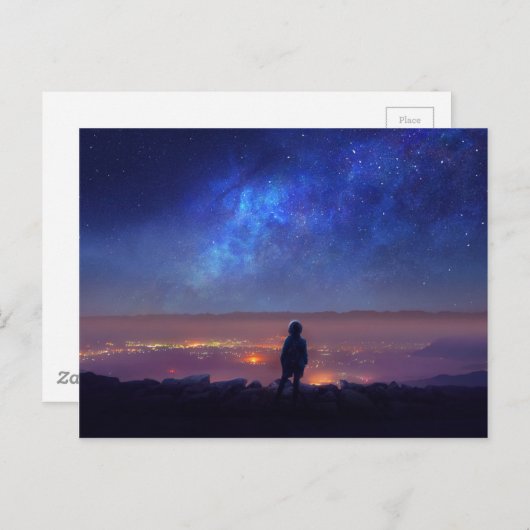 Carte Postale Randonnée seule (Devant / Derrière)