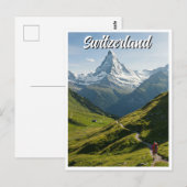Carte Postale Randonnée Suisse Matterhorn (Devant / Derrière)