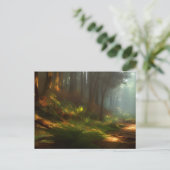 Carte postale Randonnée Trail Art numérique (Debout devant)