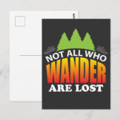 Carte Postale Randonnée Visite Camping Idée cadeau (Devant / Derrière)