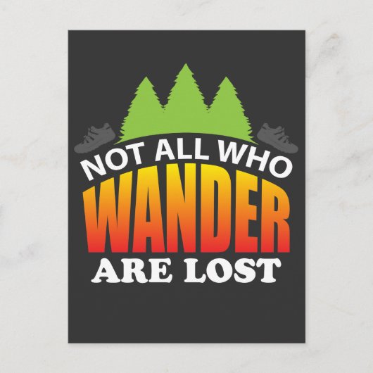 Carte Postale Randonnée Visite Camping Idée cadeau (Devant)