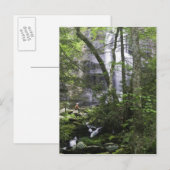 Carte Postale Randonneur admire Falls Branch Falls (Devant / Derrière)
