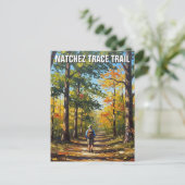Carte Postale Randonneur sur Natchez Trace Trace Trace (Debout devant)