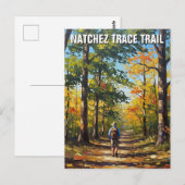 Carte Postale Randonneur sur Natchez Trace Trace Trace (Devant / Derrière)