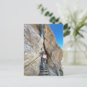 Carte Postale randonneur sur via ferrata (Debout devant)