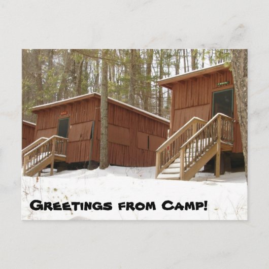 Carte Postale Rangée cabine en hiver ! (Devant)