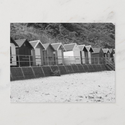 Carte Postale "Rangée de cases balnéaires" (Devant)