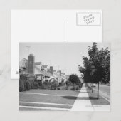 Carte Postale Rangée de maisons (Devant / Derrière)