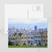 Carte Postale Rangée de maisons victoriennes (Devant / Derrière)