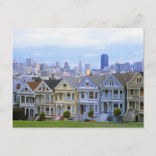 Carte Postale Rangée de maisons victoriennes (Devant)