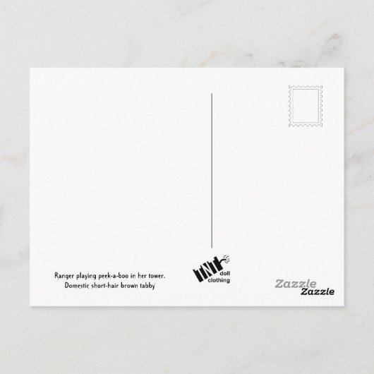 Carte Postale Ranger le Chat (Dos)