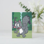 Carte Postale Ranger Rick | Écureuil gris (Debout devant)