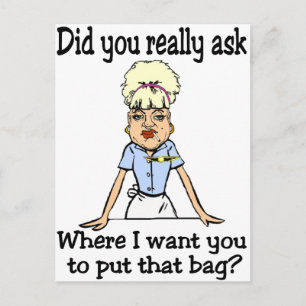 Carte Postale Rangez le sac