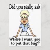 Carte Postale Rangez le sac (Devant)