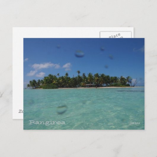 Carte Postale Rangiroa (Devant / Derrière)