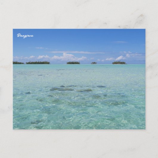 Carte Postale Rangiroa Blue Lagoon (Devant)