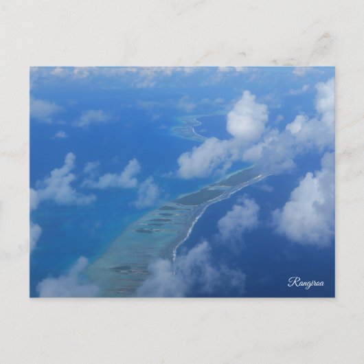 Carte Postale Rangiroa de l'avion (Devant)