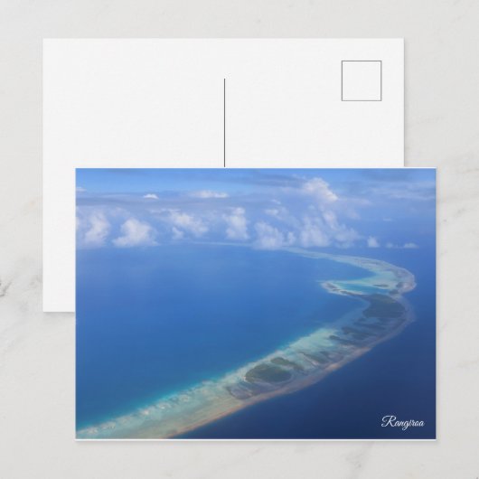 Carte Postale Rangiroa de l'avion (Devant / Derrière)