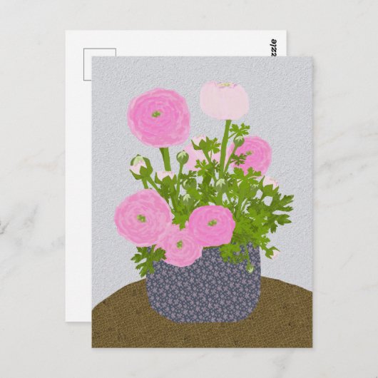 Carte postale Ranunculus (Devant / Derrière)