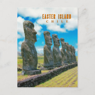 Carte Postale Rapa Nui, île de Pâques
